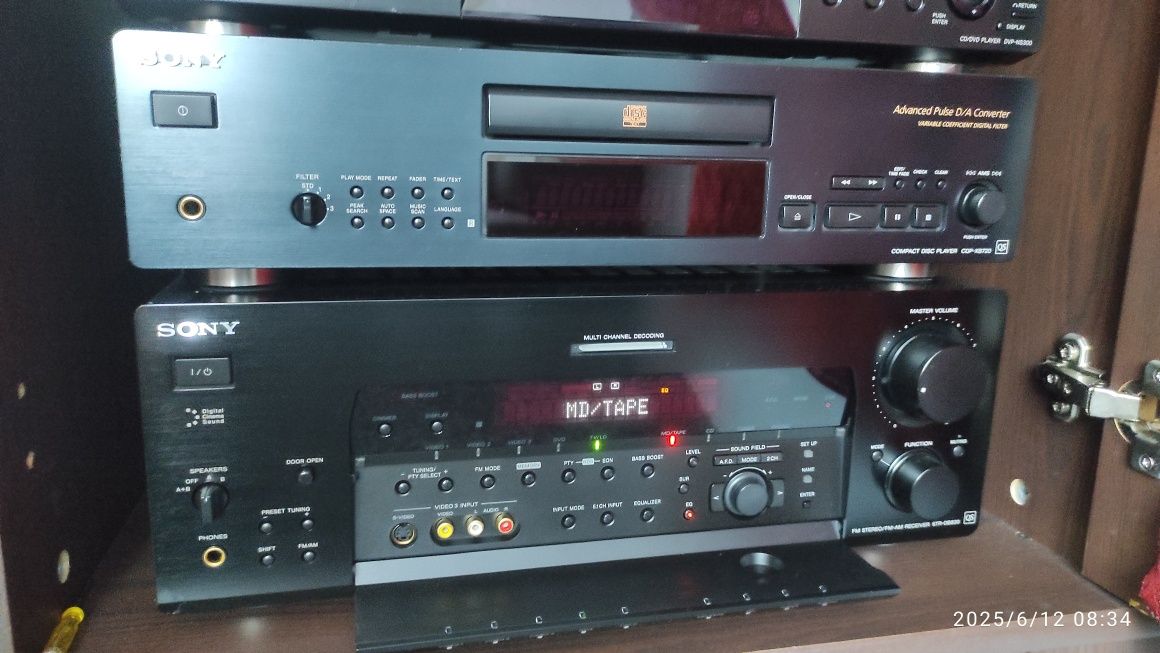 Amplituner Sony STR DB 830 QS z oryg. pilotem. Jak nowy. DVD Sony.