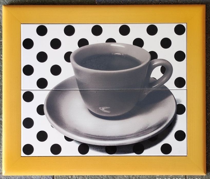 Картина із керамічної плитки .Встановити комплект плитки в раме з ясен