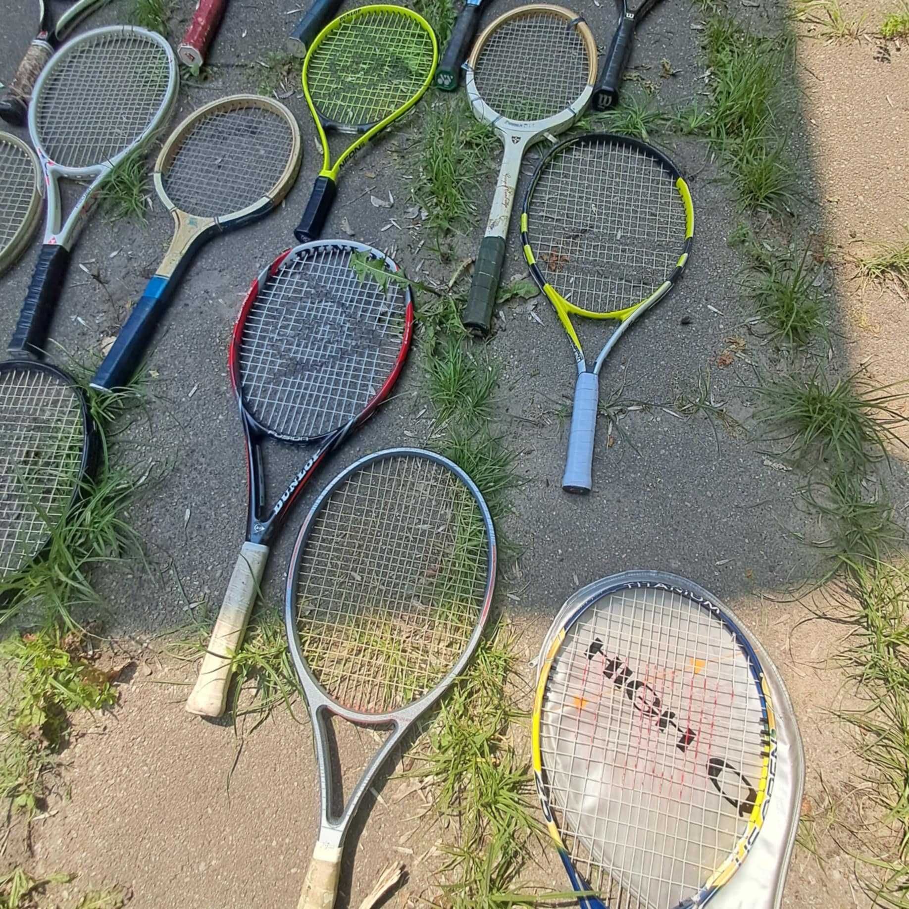 20 szt. rakiety do tenisa rakieta dunlop, fisher, wilson i inne