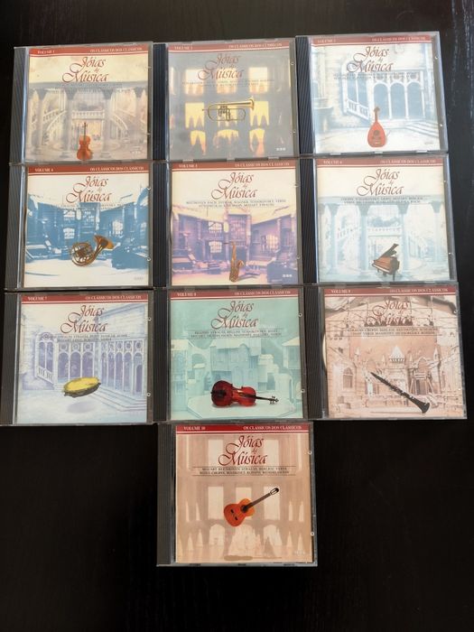 Lote de 10 CDs de Musica Clássica - Jóias da Música