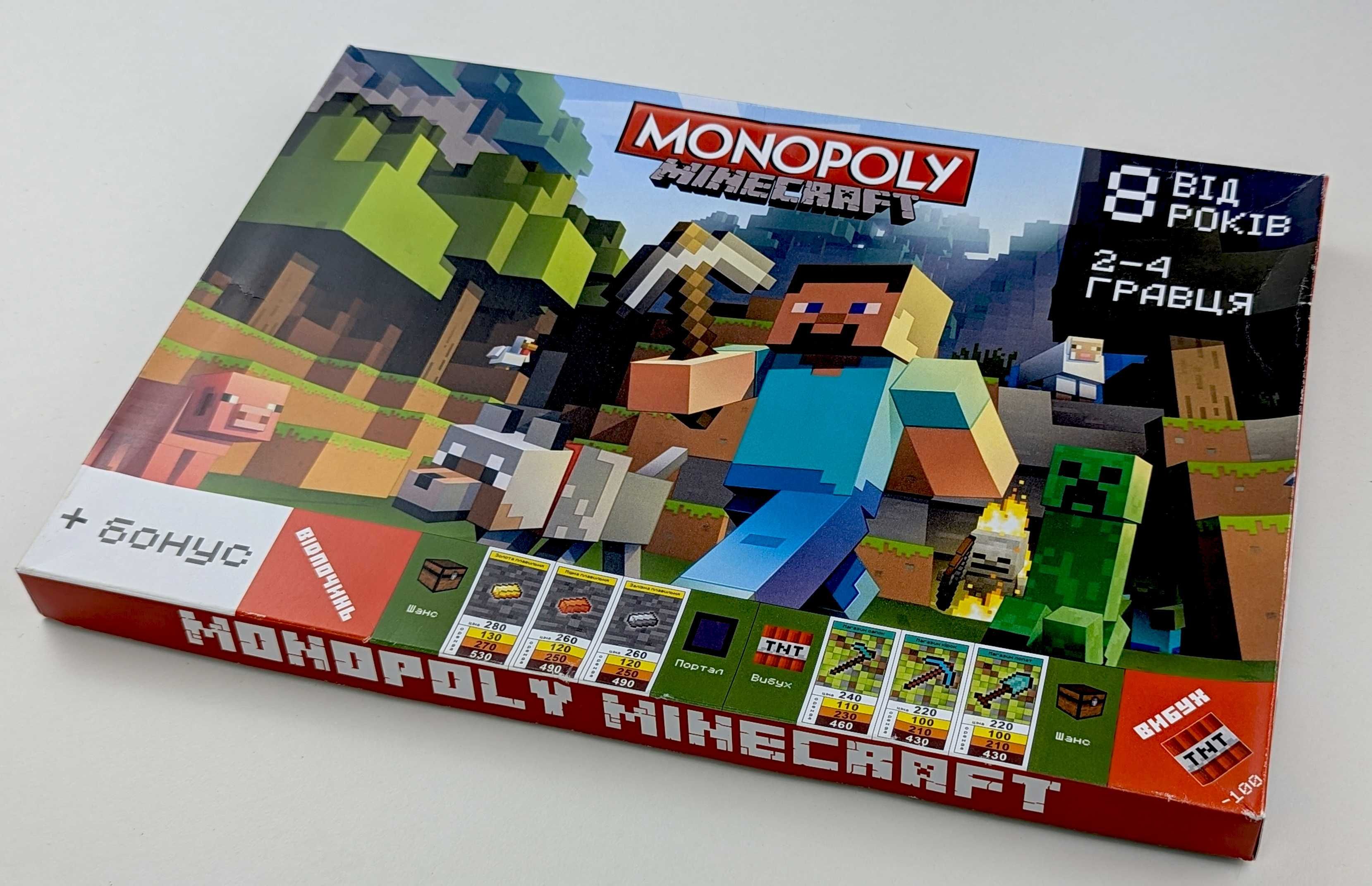 Настільна ігра Монополія Майнкрафт / Монополия Minecraft