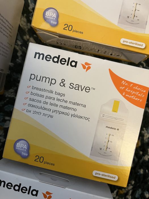 Medela sacos leite materno e protetor seios