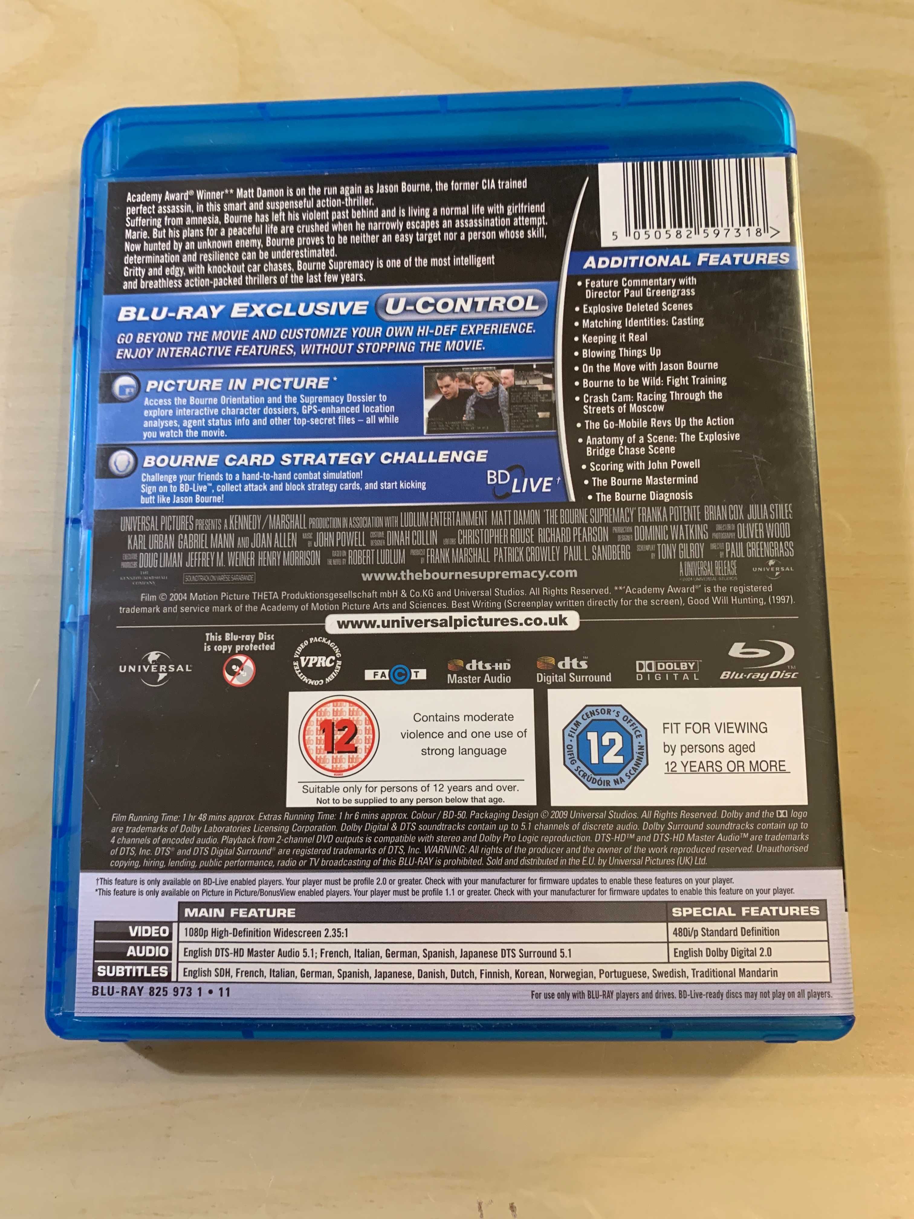 The Bourne Supremacy - Blu-ray