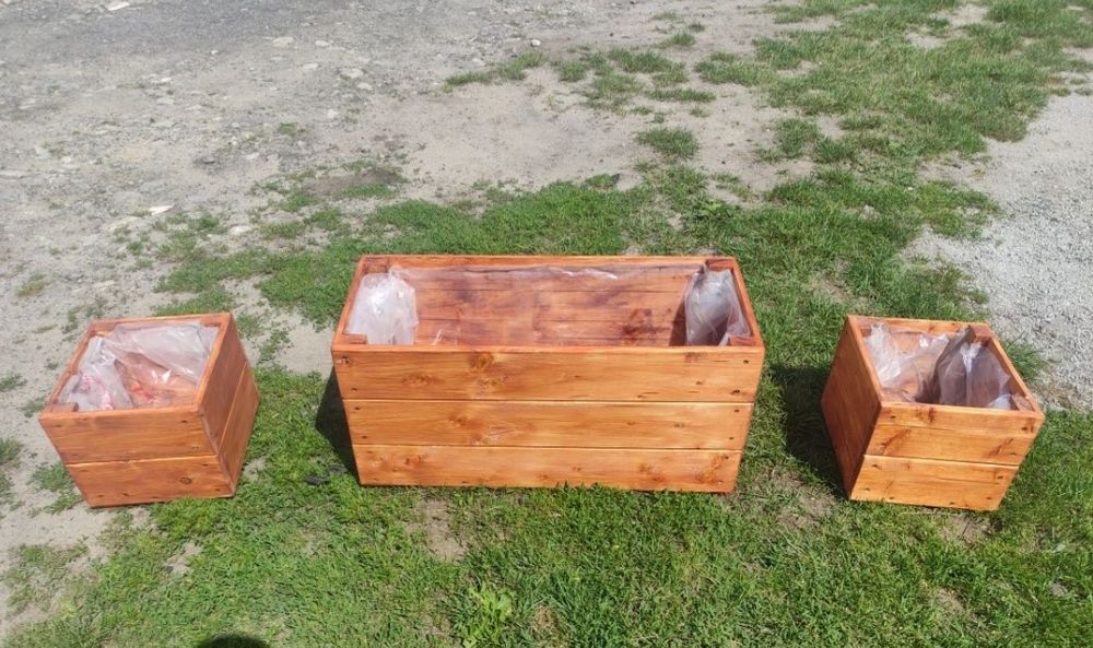 Doniczki drewniane donice ogrodowe xxl