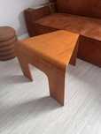 Stolik kawowy narożny boczny Ekornes Vintage Bentwood sklejka