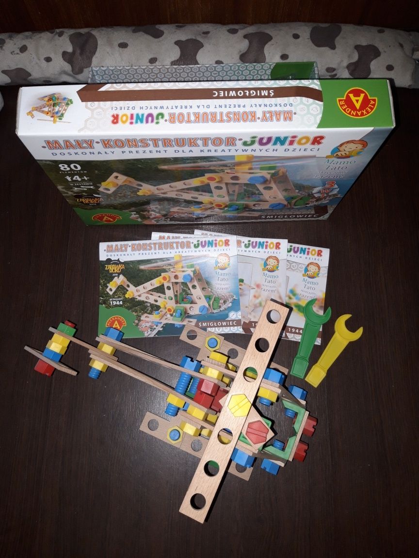 Zestaw Mały Konstruktor Junior 3w1, zabawka Śmigłowiec, Samolot