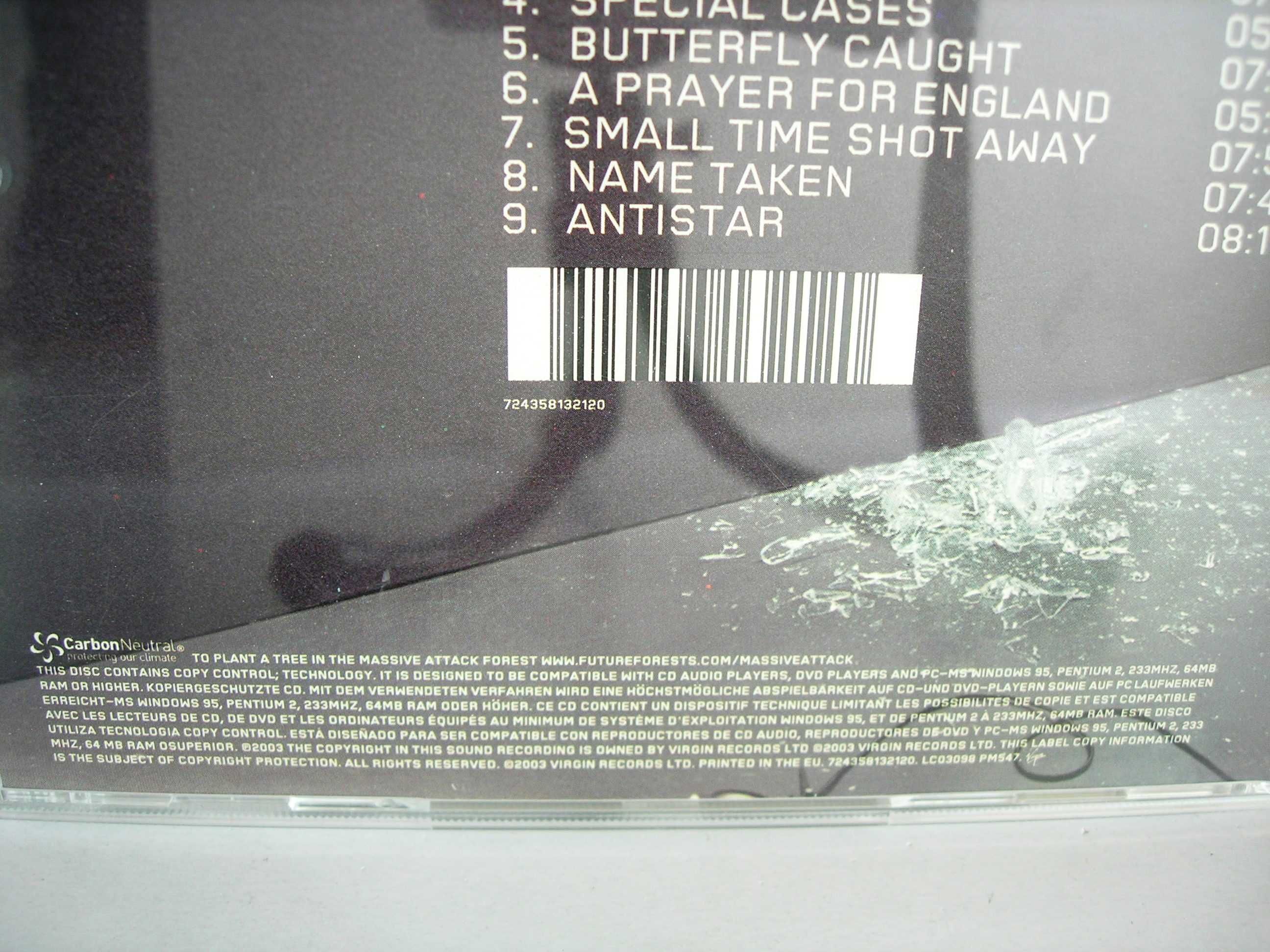 Massive Attack "100th Window" CD Virgin Records 2003