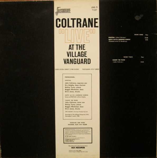 Coltrane – "Live" At The Village Vanguard"  (UK)