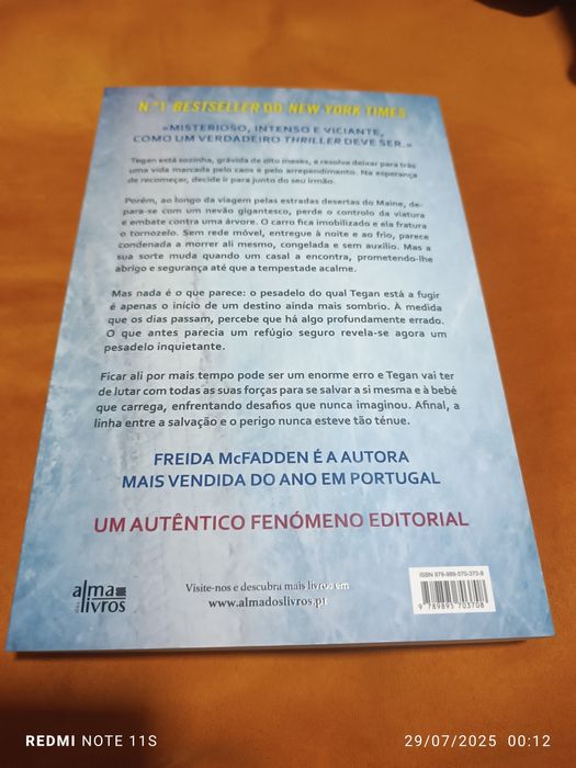 Livro NOVO o ACIDENTE da FREIDA McFADDEN