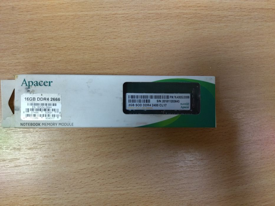 Оперативная память для ноутбука 2Gb ddr4