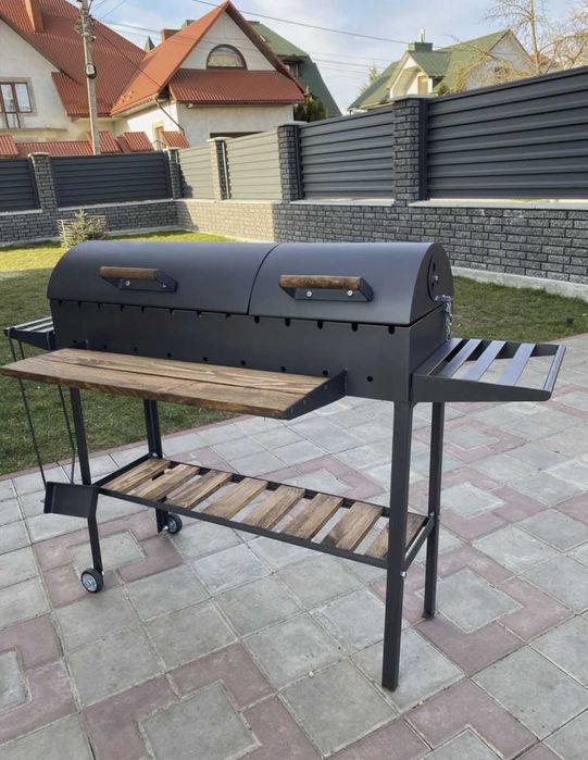 АКЦІЯ/ Мангал гриль барбекю з кришкою Мангали від виробника на колесах