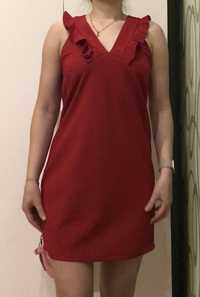 Красивое красное платье zara