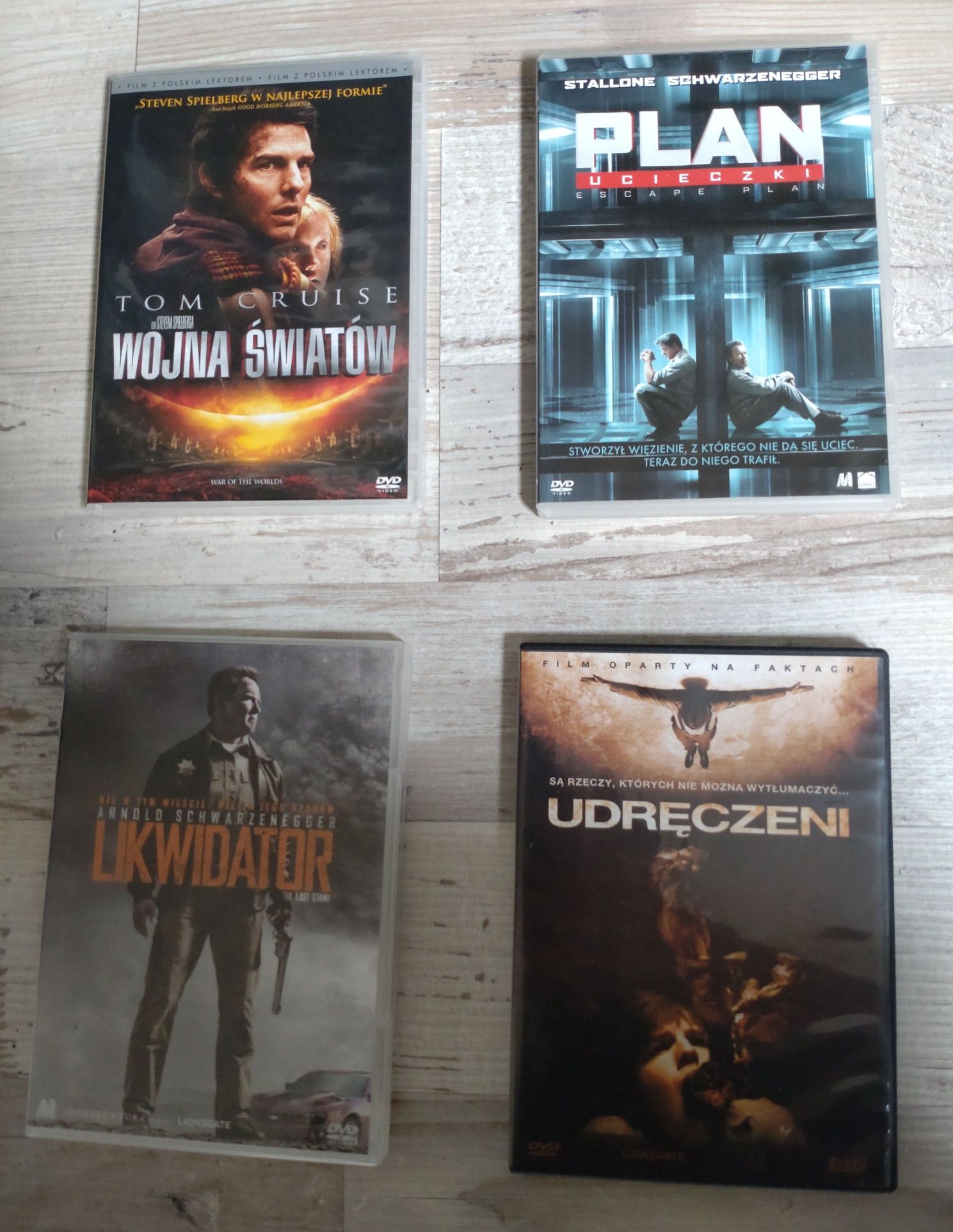 Zestaw 4 Filmów DVD Stan Idealny