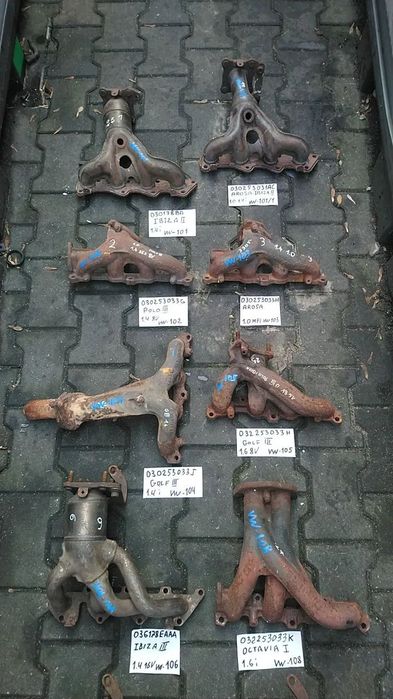 VOLKSWAGEN AUDI KOLEKTOR WYDECHOWY