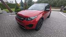 Land Rover Discovery Sport Land Rover Discovery Sport 2018 czerwony, panorama, felgi 20 HAK