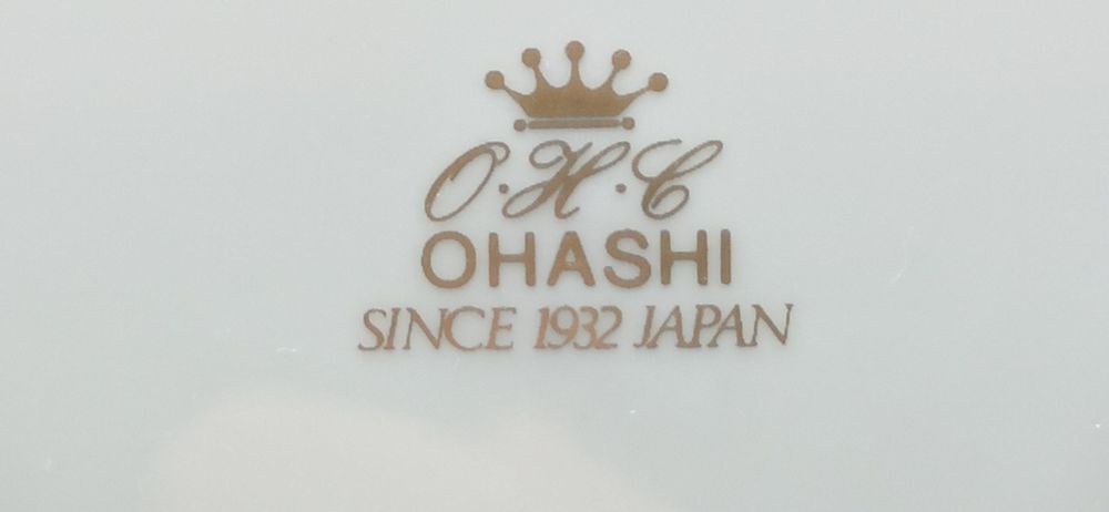 Porcelana OHC  OHASHI JAPONIA Złota Filiżanka Duo MOKKA Piękna