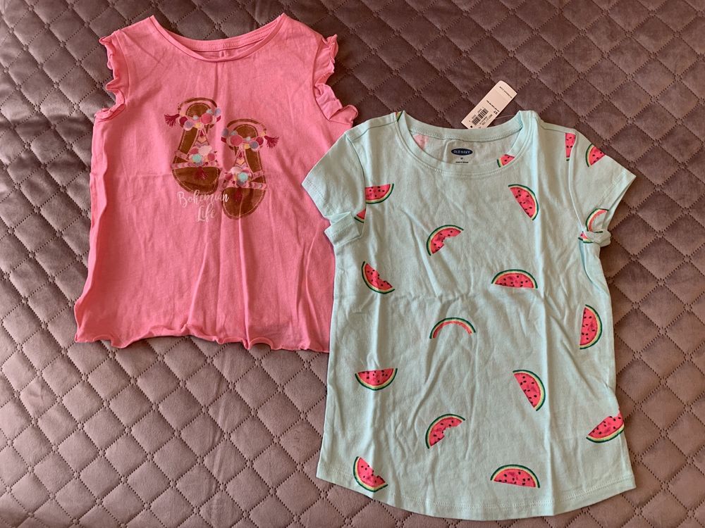 Футболки (майка, топ) 4,5,6 лет Carters,OldNavy, InExtenso, Disney