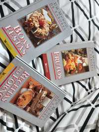 Livros de culinária: Receitas para época festiva, de forno e de frutas