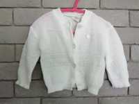 Sweterek biały dla dziewczynki 68