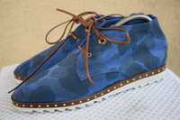замшевые туфли мокасины слипоны Nobrand р.39 25,5 см