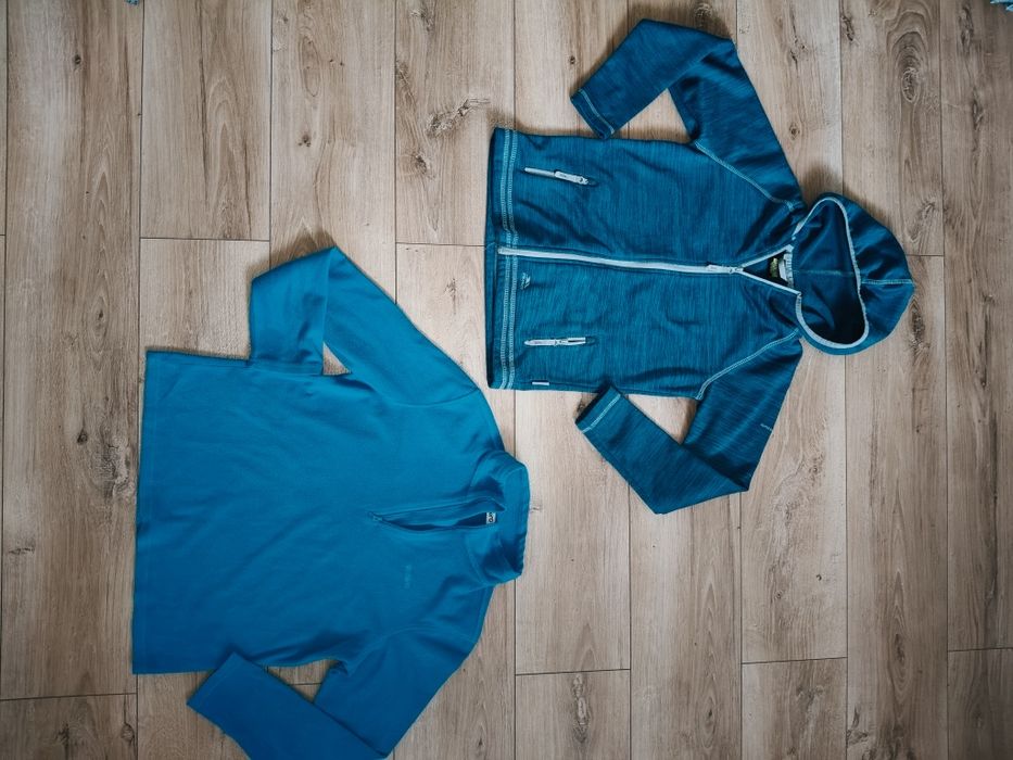 XestSw 2x bluzy zimowe , polary etirel i trespass 146/152