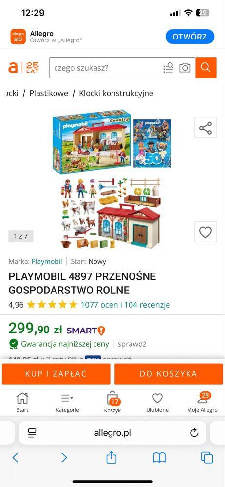 Playmobil farma przenosna