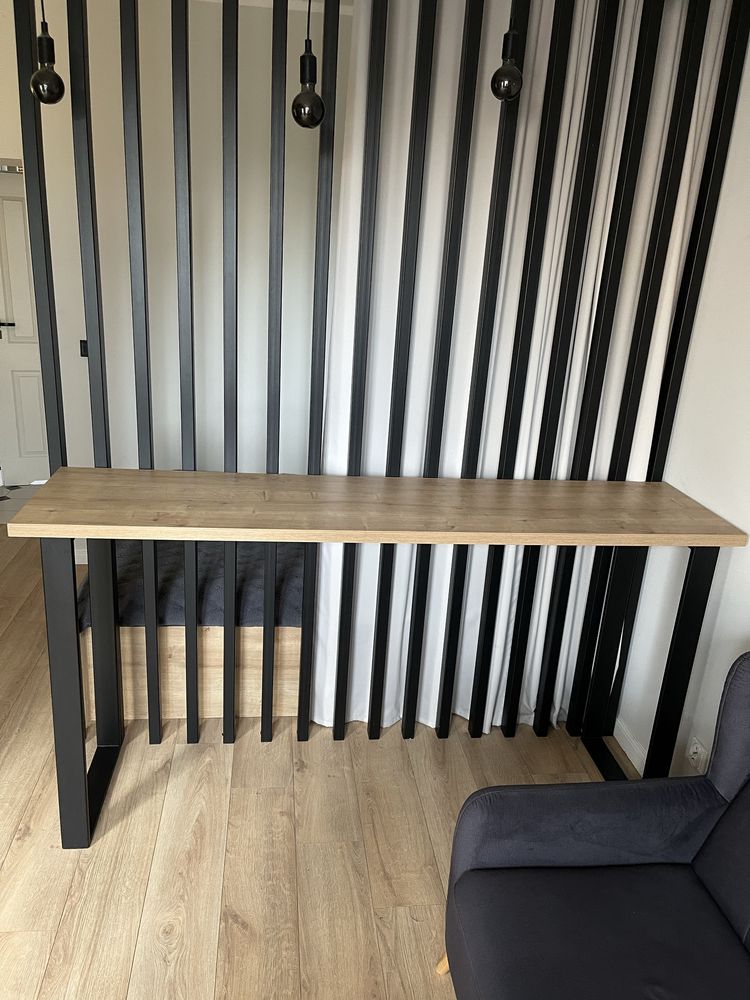 Stół stolik barowy konsola loft biurko loftowe 204x50x106 cm