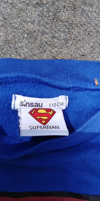 Bluza superman roz 110 Sinsay lekko ocieplana i gratis naklejki Legoi