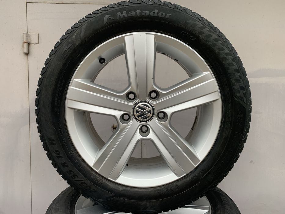 Легкосплавні диски VW 5/112/R16 (5G0601025P) та шини 205/55/R16
