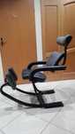 STOKKE Duo Balans Gravity design Peter Opsvik fotel bujany, skórzany