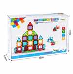 duże klocki magnetyczne 3d magnetic tiles zestaw konstrukcyjny 45 el