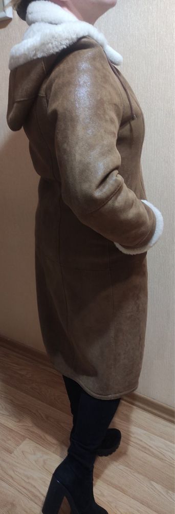 Дублянка, пальто, хутро, дубленка мех