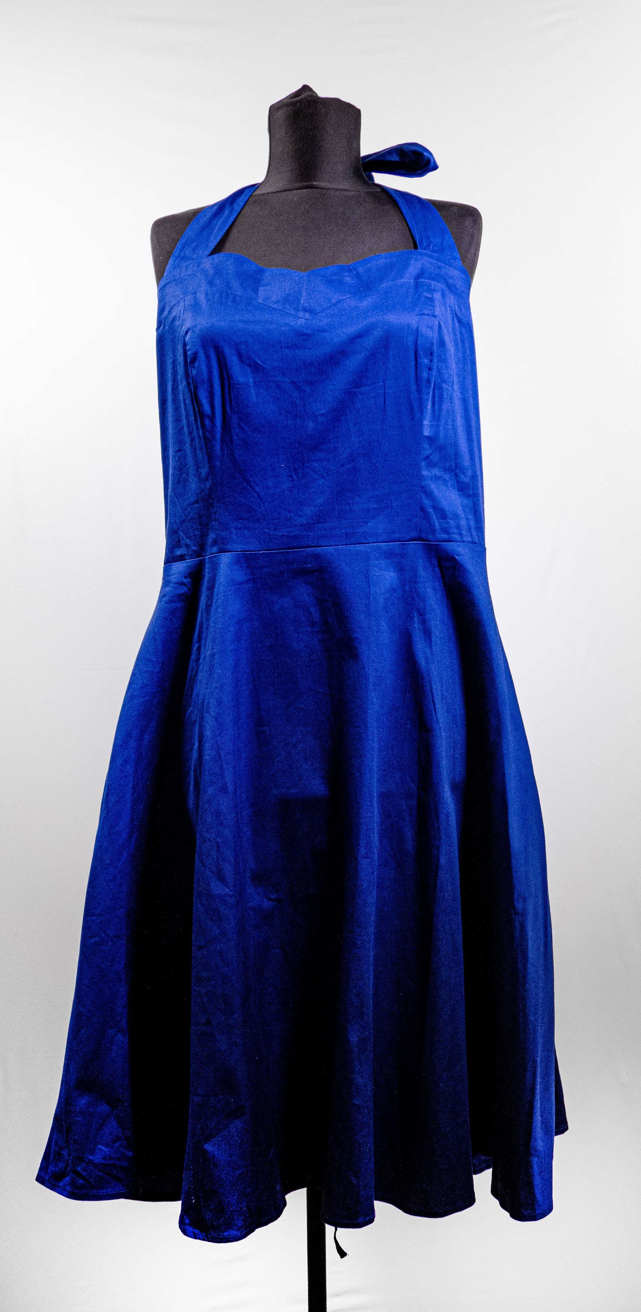 Платье синее женское