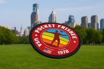 Kieszonkowe frisbee,  ręcznie szyte, retro USA