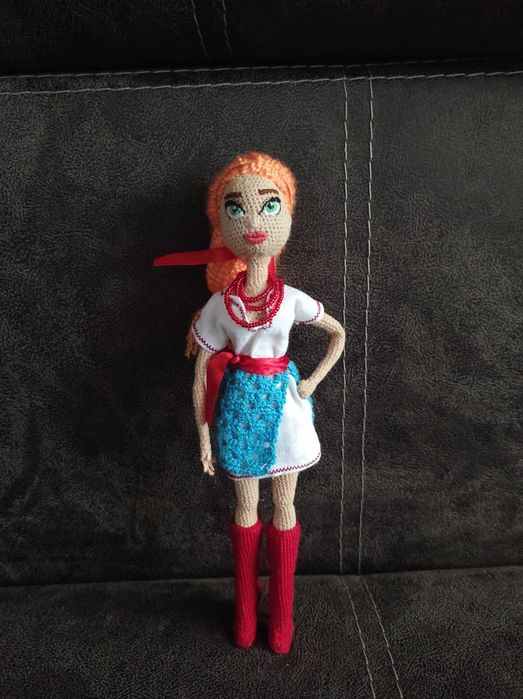 Вязаная кукла Украиночка Роксолана