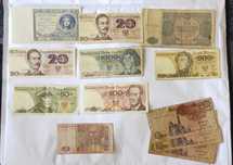 Banknoty zestaw polska i zagranica