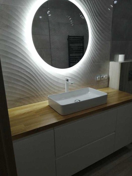 Szafka pod  umywalkę z koszem cargo - meble łazienkowe