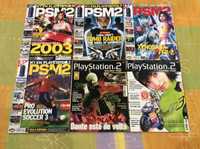 Conjunto de 6 revistas Playstation 2 PT