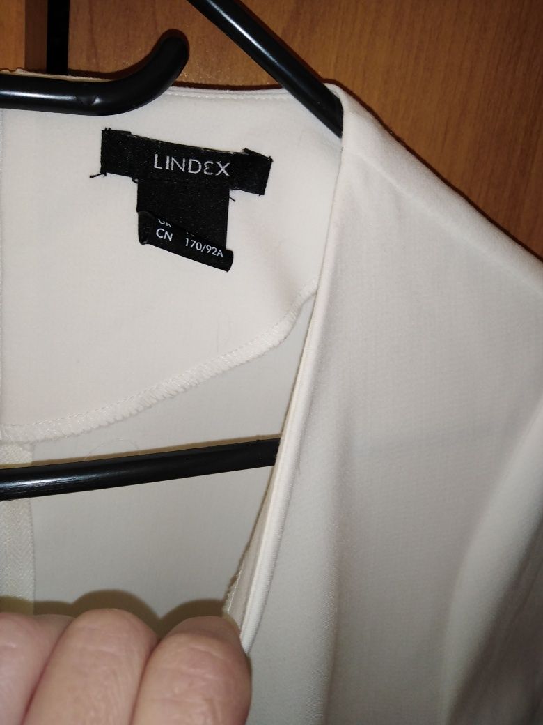 Sukienka Lindex 40 L wizytowa elegancka biała kremowa komunia wesele