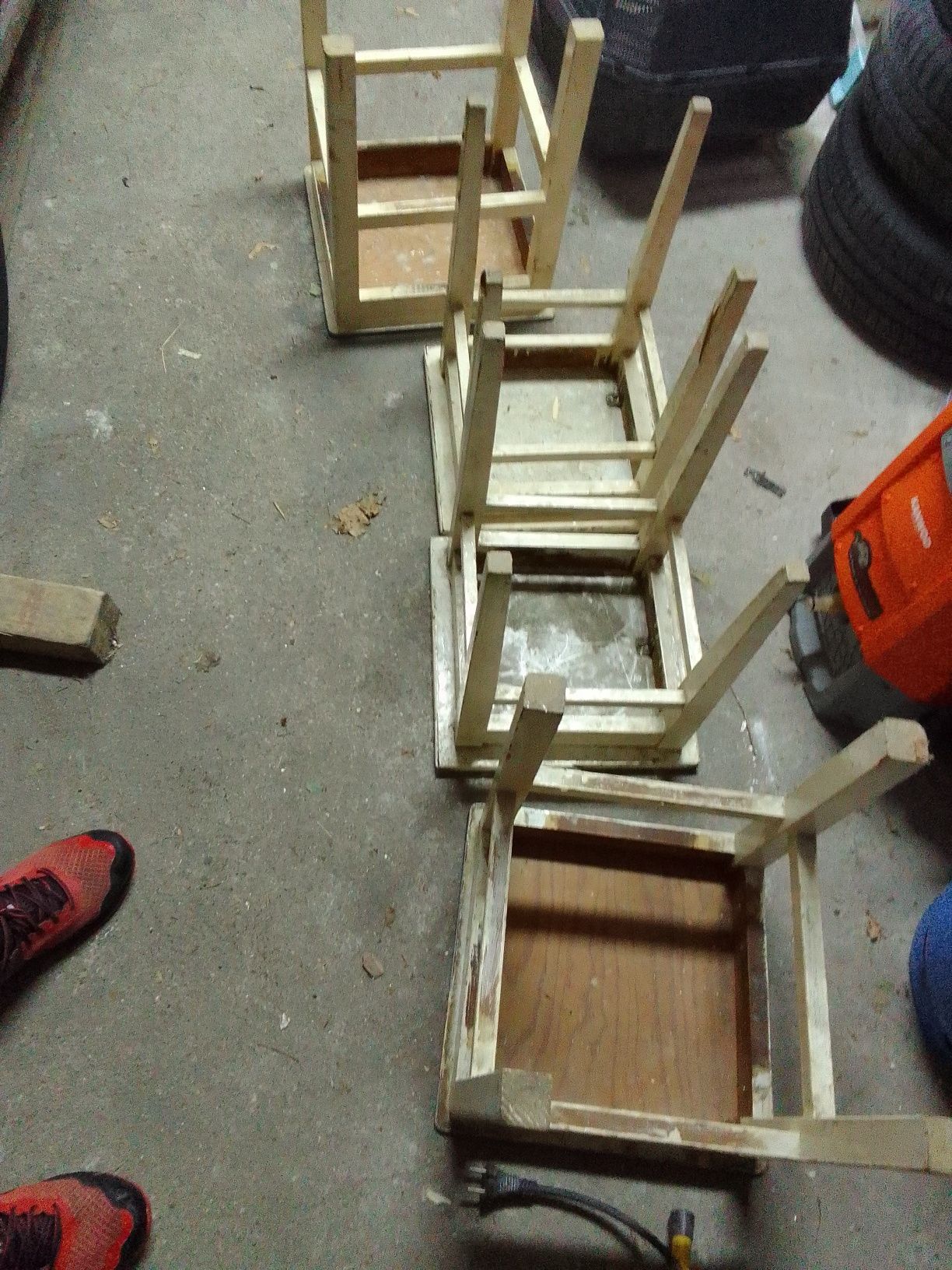 Taboret taborety krzesła solidne lite drewno