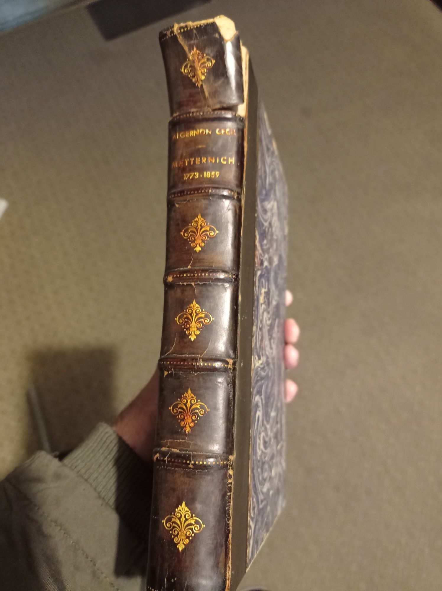 Livro antigo Metternich de Algernon Cecil