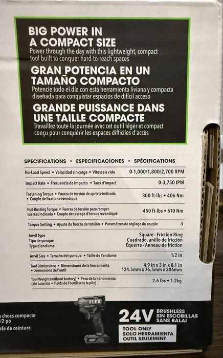 Гайковерт FLEX FX1472 2032Nm оригінал з США !! В наявності