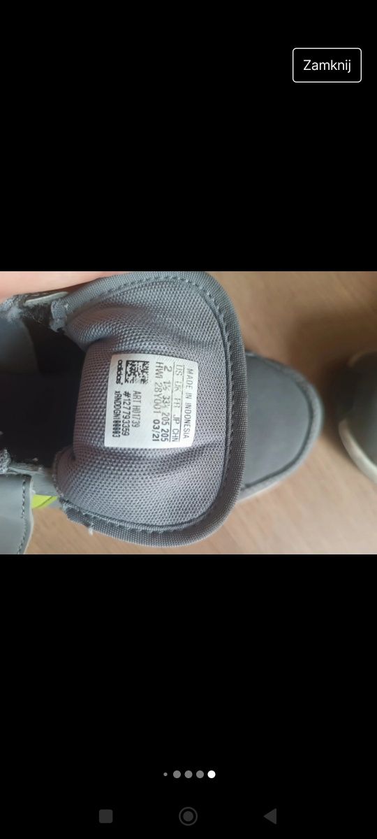 Buty sportowe dla chłopca roz.33,5