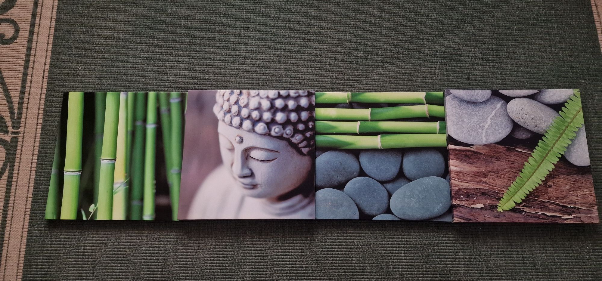Lindo quadro  Zen horizontal relevo.
