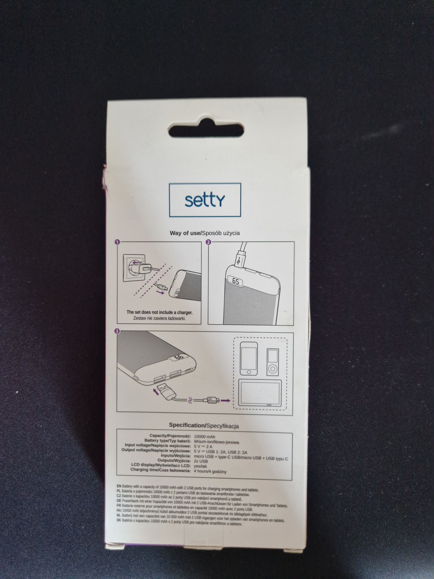 Setty Travel Battery 10000mah