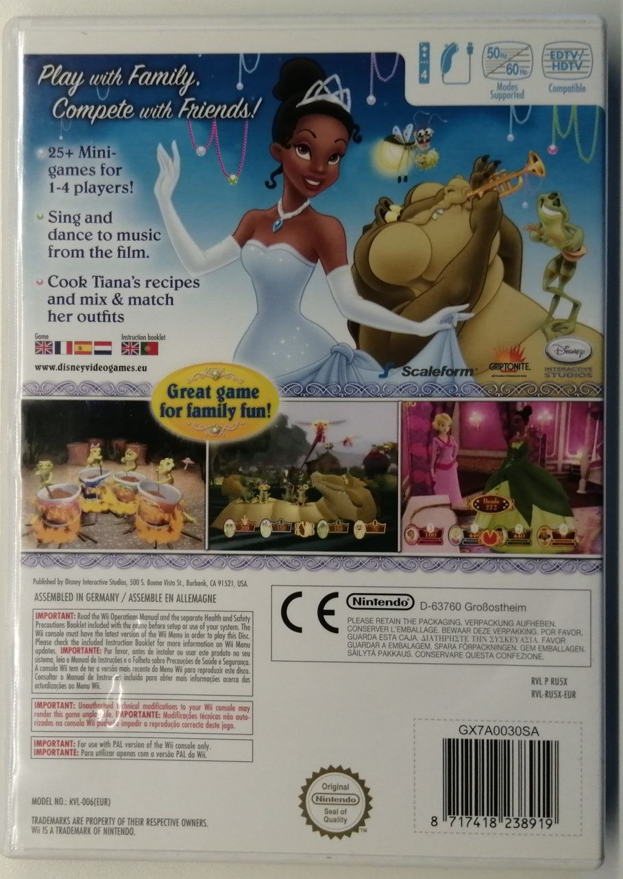 "Princess and the Frog" gra Nintendo Wii wersja angielska