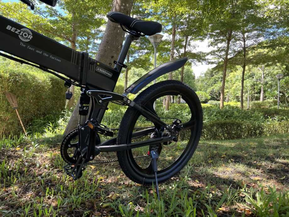 Bicicleta elétrica dobrável de montanha Bezior X500 Pro