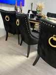 Krzesła Velvet plusz 6 sztuk piekne