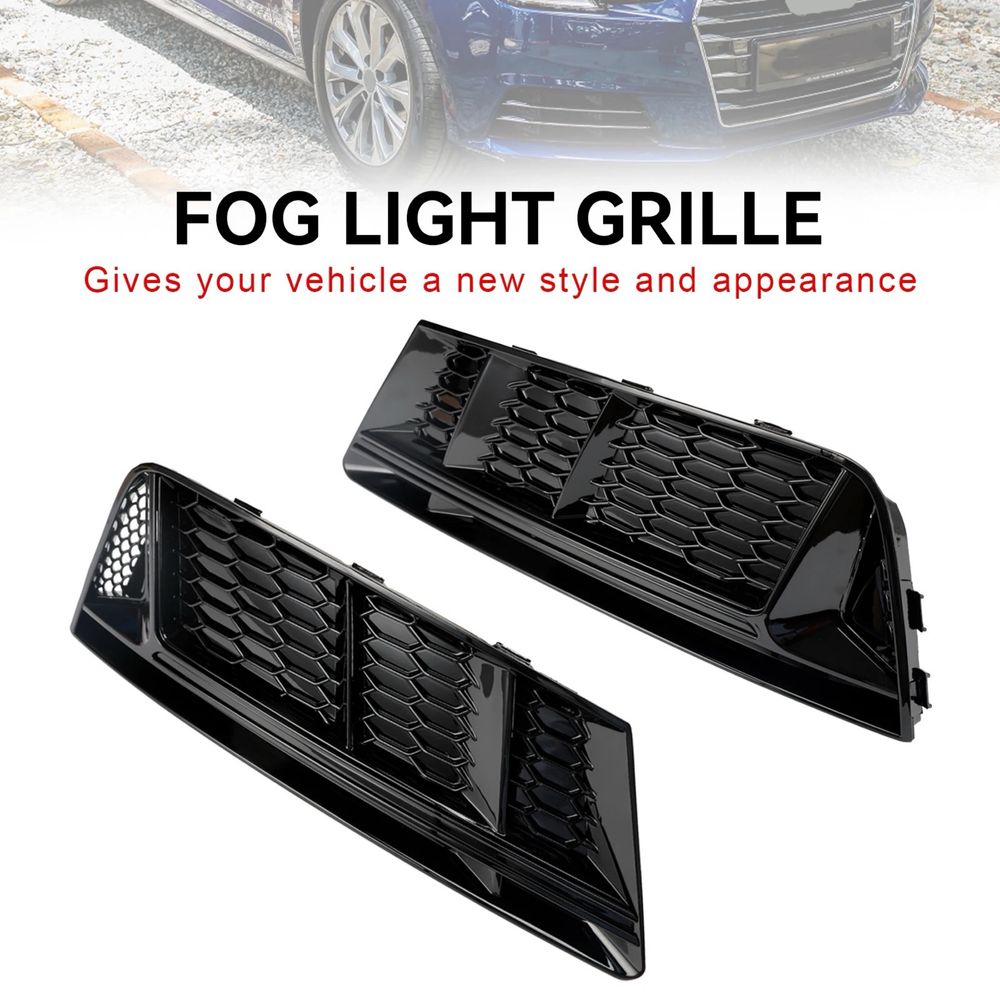 Решітка переднього бампера Audi A4 B9 2015-2019 Black