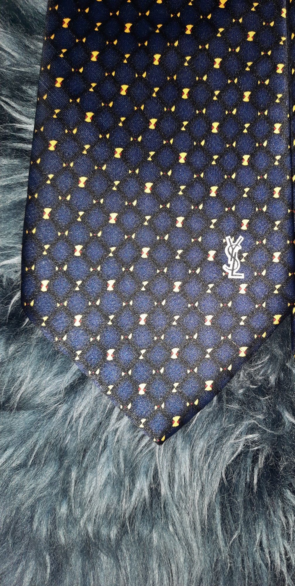 Yves Saint Laurent elegancki krawat męski